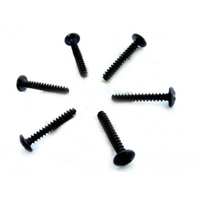 Винты 3х8 мм с выпуклой шляпкой 6 шт. (02081 запчасти для радиоуправляемых моделей Himoto)