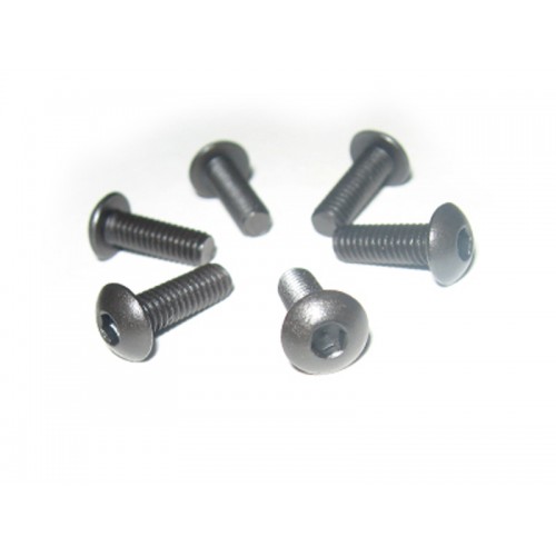 Винты 4х12 мм с выпуклой шляпкой 6 шт. (820043 запчасти для радиоуправляемых моделей Himoto)