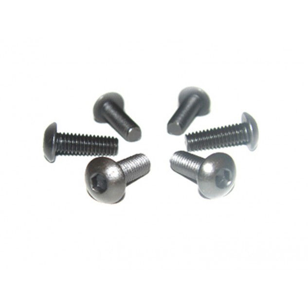 Метизы 4х14 мм с округлой головкой для машинки на радиоуправлении E8, N8 6шт (820044 запчасти Himoto