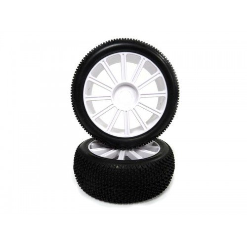 Комплект белых дисков с покрышками 2 шт. (821003W запчасти для радиоуправляемых моделей Himoto)