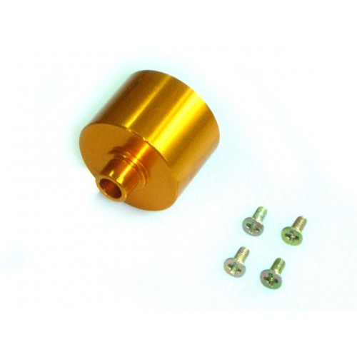 Корпус механизма дифференциала алюминиевый для машинки на радиоуправлении E18 (M601 запчасти Himoto)