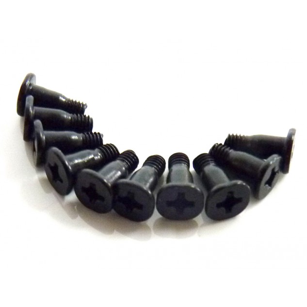 Винты 3х9,5 мм с плоской шляпкой 12 шт. (903-106 запчасти для радиоуправляемых моделей Himoto)