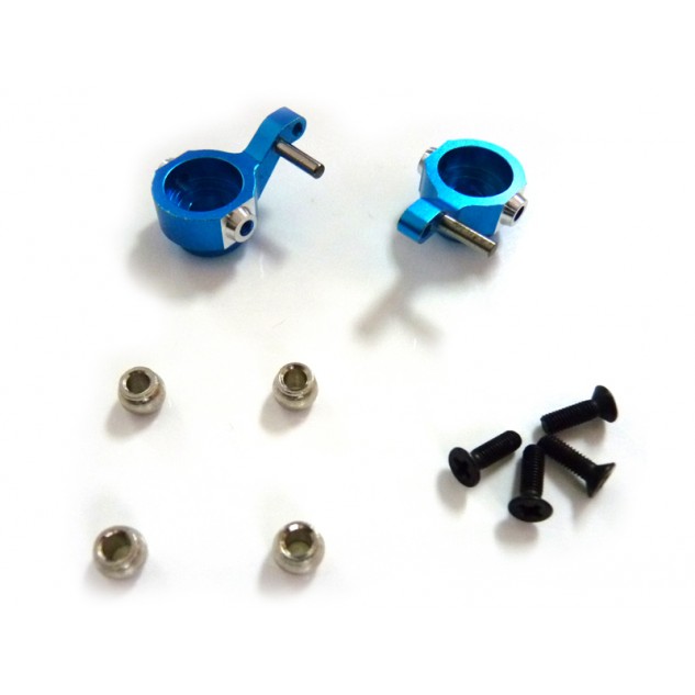 Передние кулаки поворотные 2шт алюминиевые для HI4182 бирюзовые (282011 запчасти для радиоуправляемы