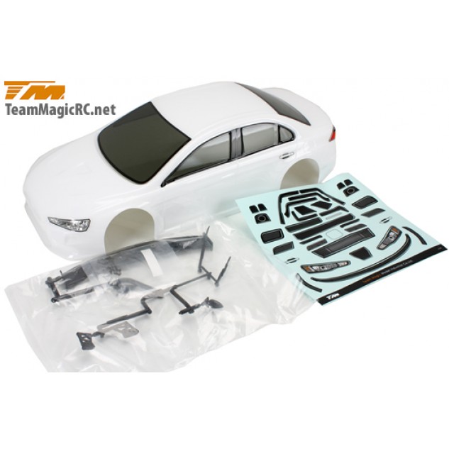 Team Magic E4D EVX Pre-painted Body Shell White