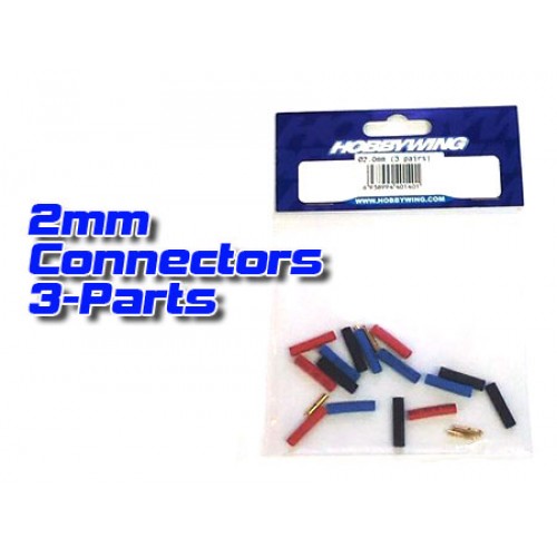 Коннекторы HOBBYWING Banana Plug (бананы) 2,0мм