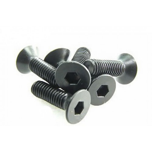 Team Magic 3x10mm Steel F.H. Screw 6p