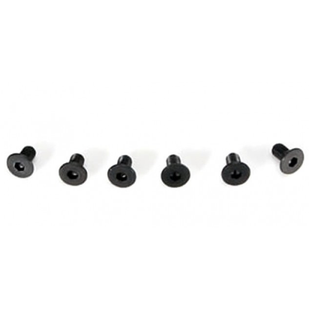 Team Magic 3x6mm Steel FH Screw 6p