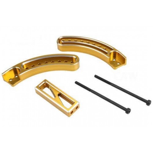 Team Magic E6 The Fifth Wheel Mutiangle Adjusting Mount Gold