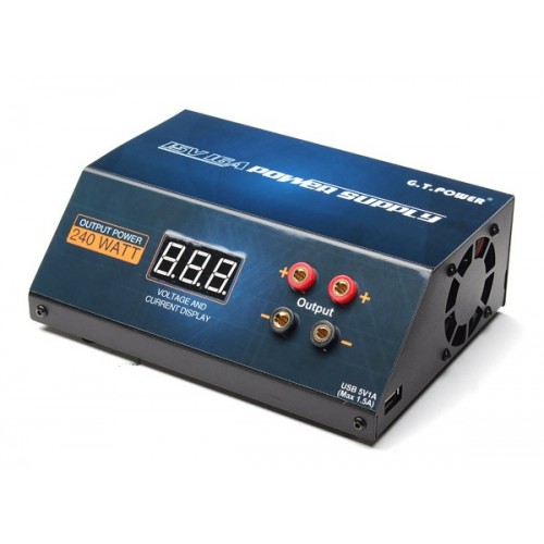 Блок питания GT Power 16A/240W 15В для зарядных устройств