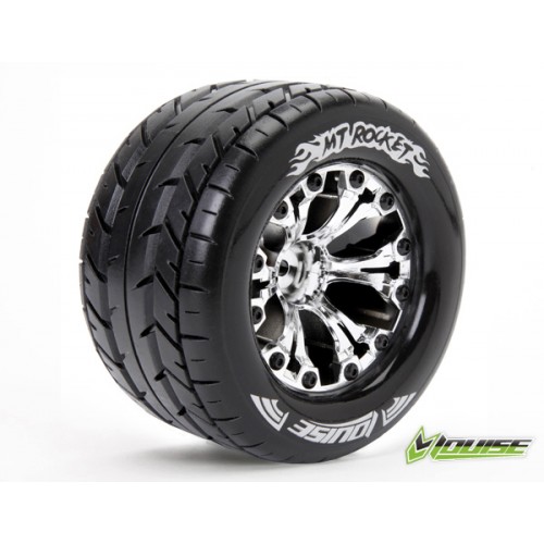 Колеса Louise Monster 1/10 MT-ROCKET Soft вылет 1/2 хром 2шт (L-T3201SCH)