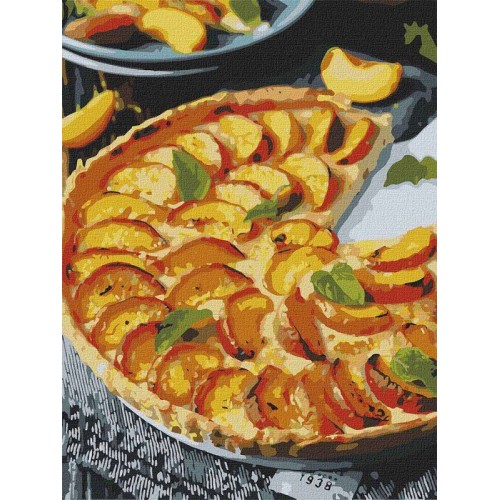 Картина за номерами "Персиковий пиріг" 30*40см, в термопакеті, ТМ Ідейка, Україна