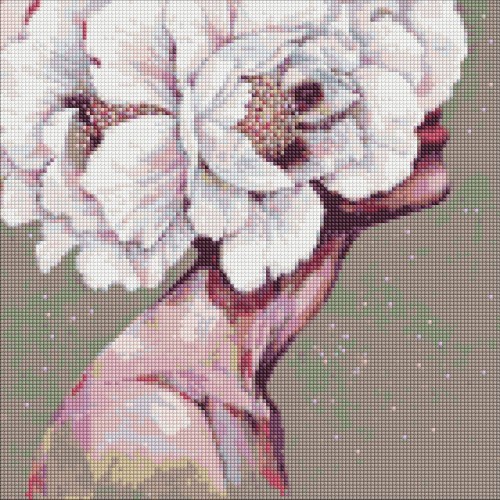 Алмазна мозаїка "Вишукана дівчина" 40х40см, в термопакеті, ТМ Ідейка, Україна