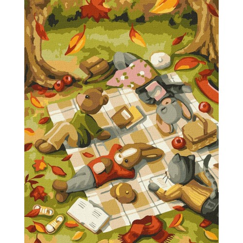 Картина за номерами "Книжковий клуб" 40х50см, термопакет, ТМ Ідейка, Україна