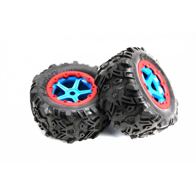 Team Magic E6 Mounted Tire 7.1" Size Pair