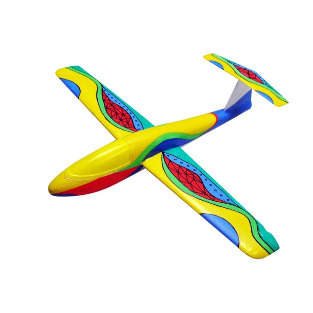 Планер метательный J-Color Falcon 600мм c комплектом красок