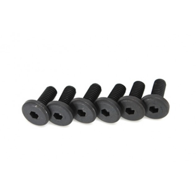 Team Magic 4mm Steel Flat Round Engine Mount Screw (6)