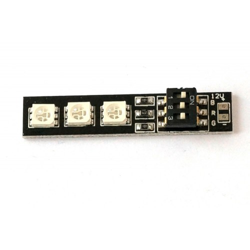 Светодиодный модуль RGB 3x5050 для лучей коптеров (12В)