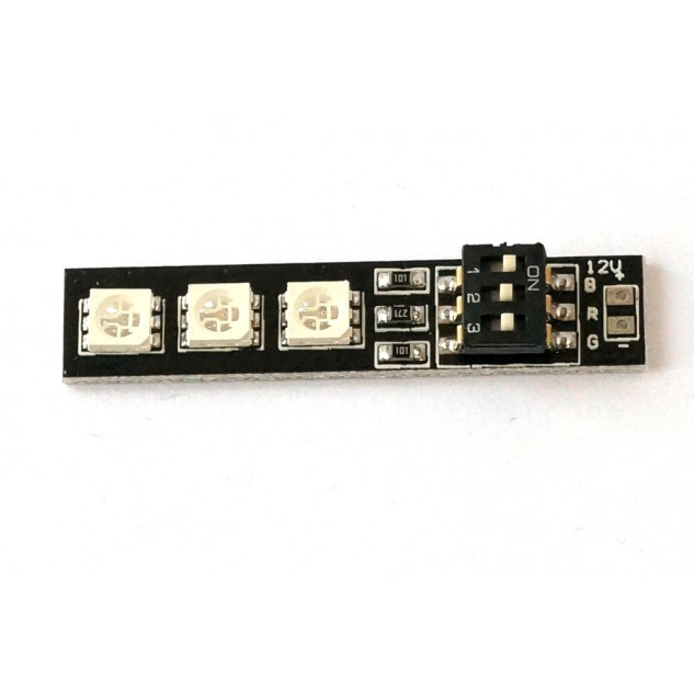 Светодиодный модуль RGB 3x5050 для лучей коптеров (12В)