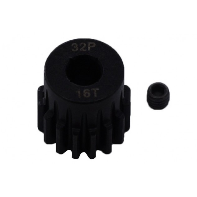 Пиньон стальной RCTurn M0.8 32 Pitch под вал 5мм (16T)