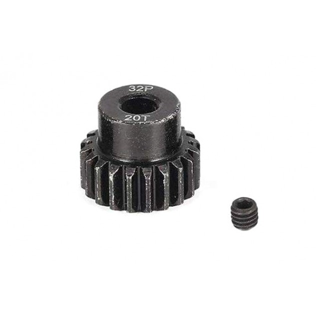 Пиньон стальной RCTurn M0.8 32 Pitch под вал 5мм (20T)