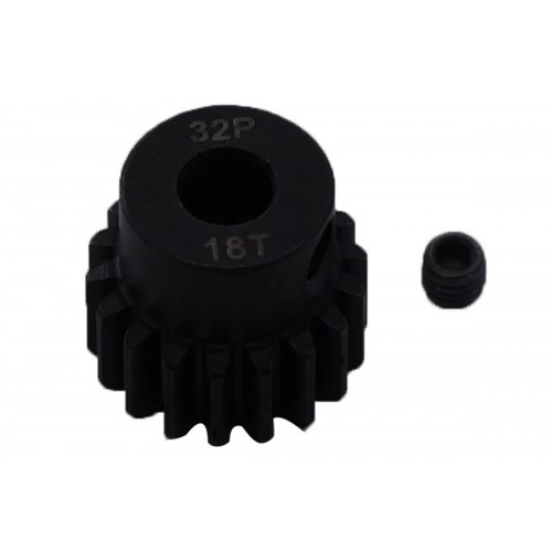 Пиньон стальной RCTurn M0.8 32 Pitch под вал 5мм (18T)
