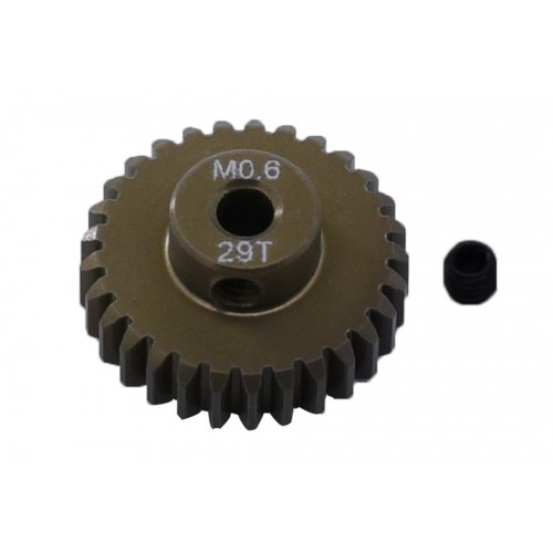 Пиньон алюминиевый RCTurn M0.6 48 Pitch под вал 3.175мм (29T)