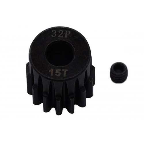Пиньон стальной RCTurn M0.8 32 Pitch под вал 5мм (15T)