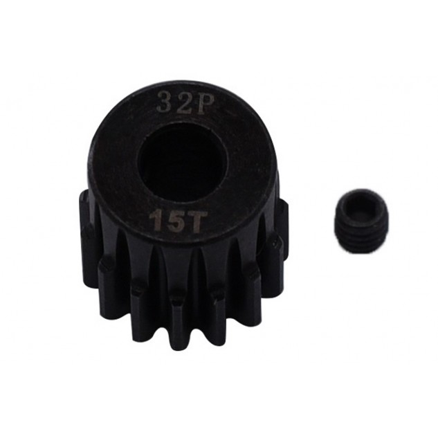 Пиньон стальной RCTurn M0.8 32 Pitch под вал 5мм (15T)