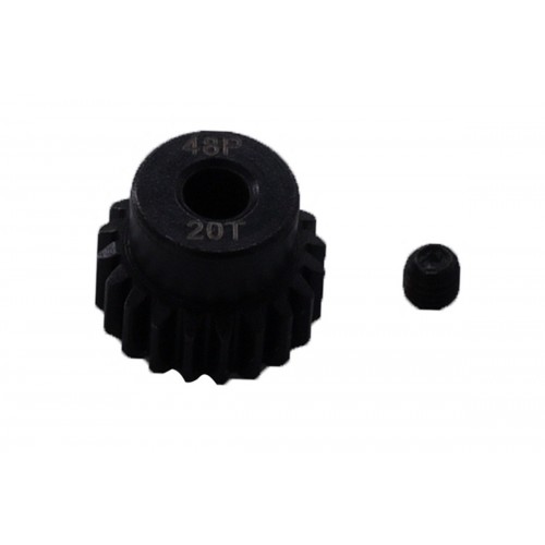 Пиньон стальной RCTurn M0.5 48 Pitch под вал 3.175мм (20T)