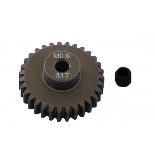 Пиньон алюминиевый RCTurn M0.6 48 Pitch под вал 3.175мм (31T)
