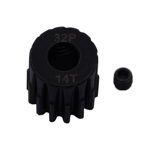 Пиньон стальной RCTurn M0.8 32 Pitch под вал 5мм (14T)