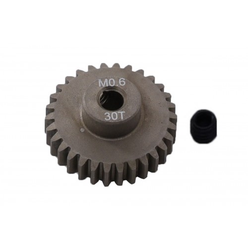 Пиньон алюминиевый RCTurn M0.6 48 Pitch под вал 3.175мм (30T)