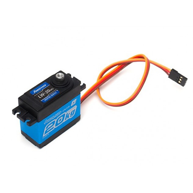 Сервопривод стандарт 60г Power HD LW-20MG 20кг/0.16сек цифровой с влагозащитой