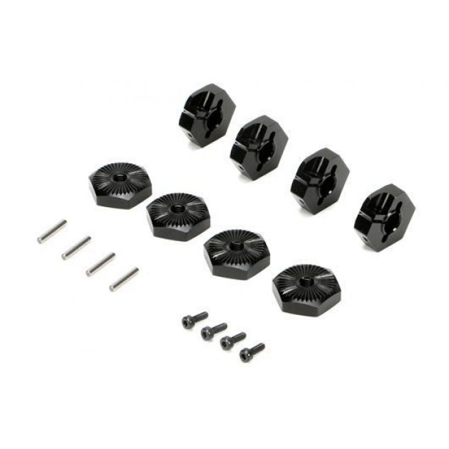 Team Magic E5 Clamp Type Wheel Hexes 17mm Black 4p