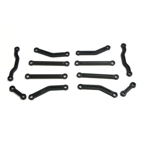 Тяги рулевые и рычаги подвески комплект 12шт (запчасть для краулера WL Toys 24438)