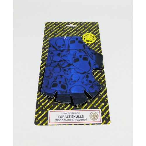 Ігрові рукавички Cobalt Sculls (Кобальтові черепа), на планш. 24*13см, Сувенір Декор, Україна