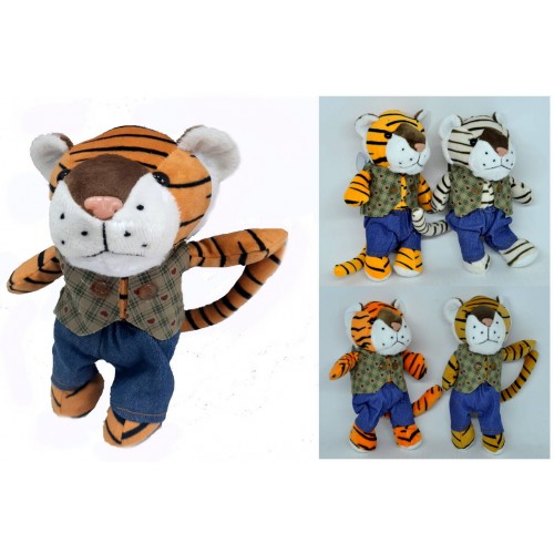 Іграшка м'яка "Тигр Денді", 4 види, на присосці 17см