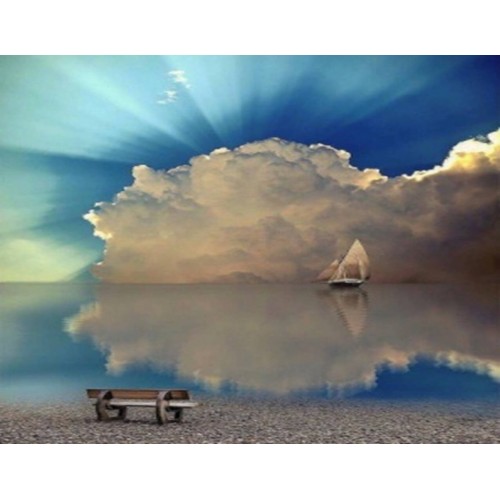 Алмазна мозаїка "Відображення", на підрамнику 30*40см, в кор. 41*31*2,5см, ТМ Dreamtoys