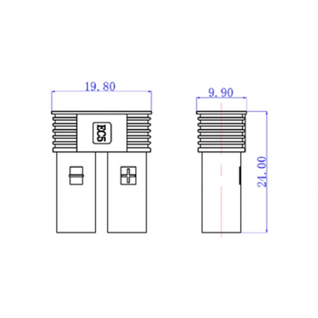 Коннекторы силовые AMASS EC5 Female 2шт