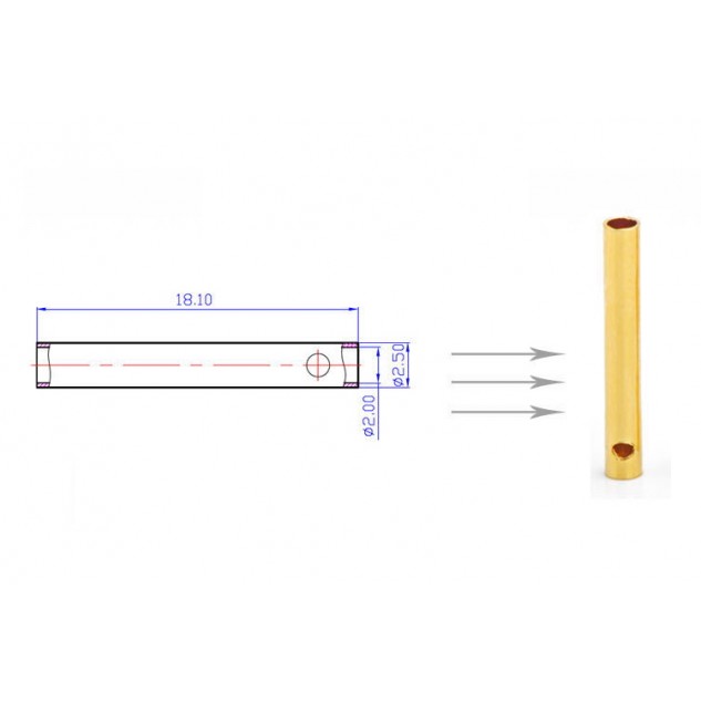 Коннекторы силовые AMASS PLUG 2.0MM Female 3шт