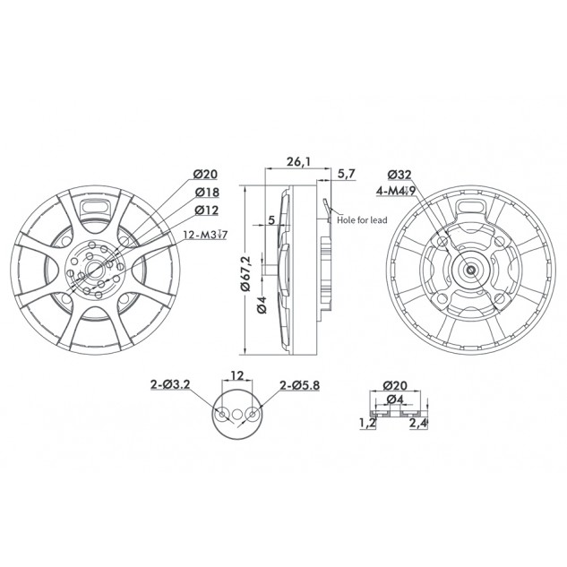 Мотор T-Motor Antigravity MN6007 II KV320 6S для коптеров