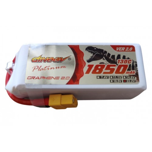 Аккумулятор Dinogy PLATINUM G2.0 Li-Pol 1850mAh 22.2V 6S 130C V2 XT60