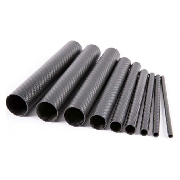 Трубка карбоновая Sunlike 10x8x1000мм (3K Plain Matte)