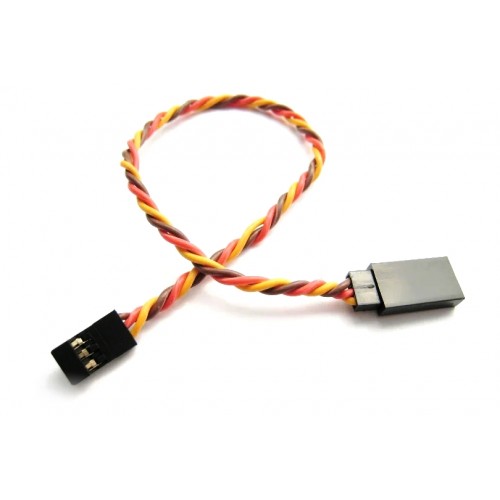 50 шт - Удлинитель 22AWG для сервоприводов JR скрученные (15 см)