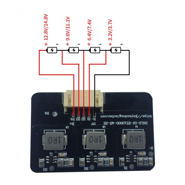 Плата балансировочная ZNLD активная BMS Li-Pol 4S 1.2A