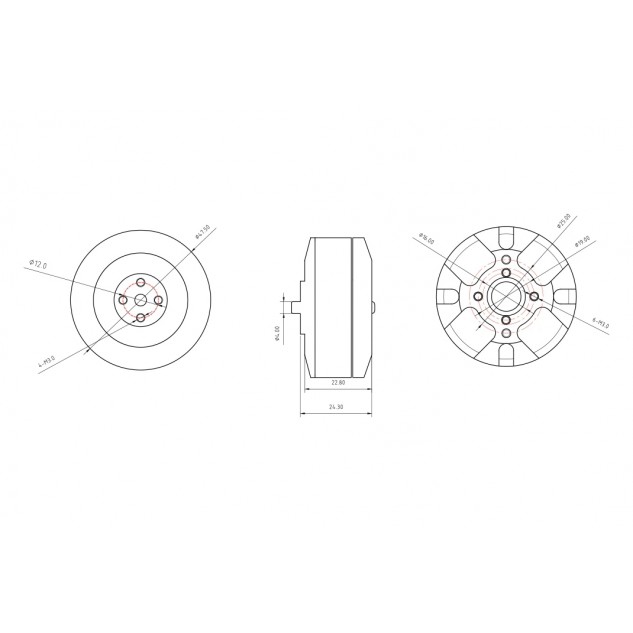 Мотор QX Motor QM5010 4110 380KV CCW для мультикоптеров