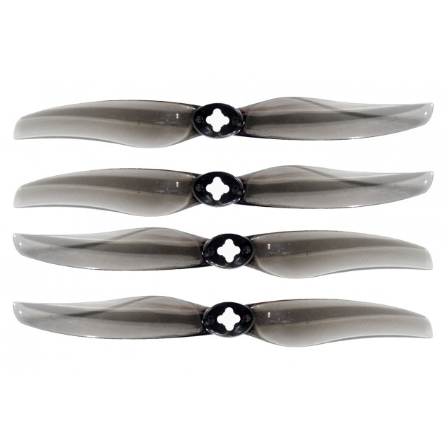 Пропеллеры GemFan Long Range 5126-2 2мм+M5 поликарбонат 2CCW+2CW (Clear Gray)