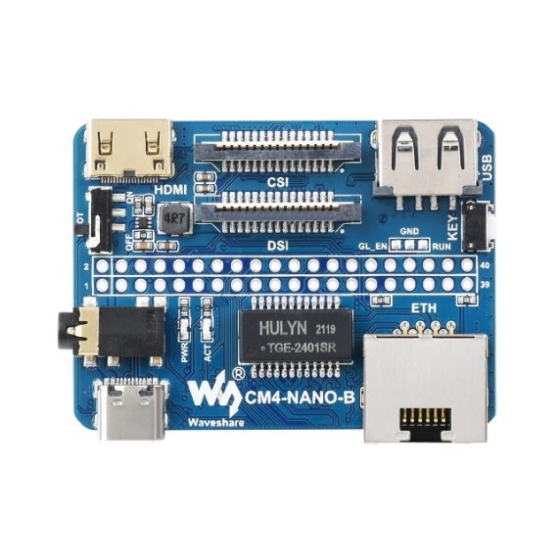 Плата расширения NANO B для Raspberry PI CM4 (Ethernet, HDMI)