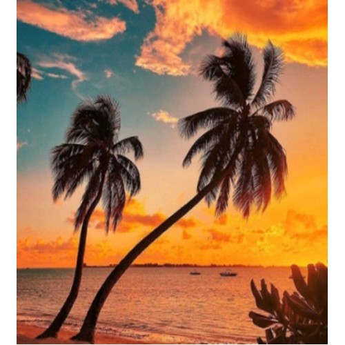 Алмазна мозаїка "Райський куточок", на підрамнику 30*40см, в кор. 41*31*2,5см, ТМ Dreamtoys