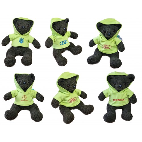 Іграшка м'яка Ведмідь Фреді, 45см зелена кофта